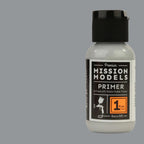 Mission Models Premium Hobby Paints Grey Primer 30ml / 1 fl oz Bottle MMS - 003