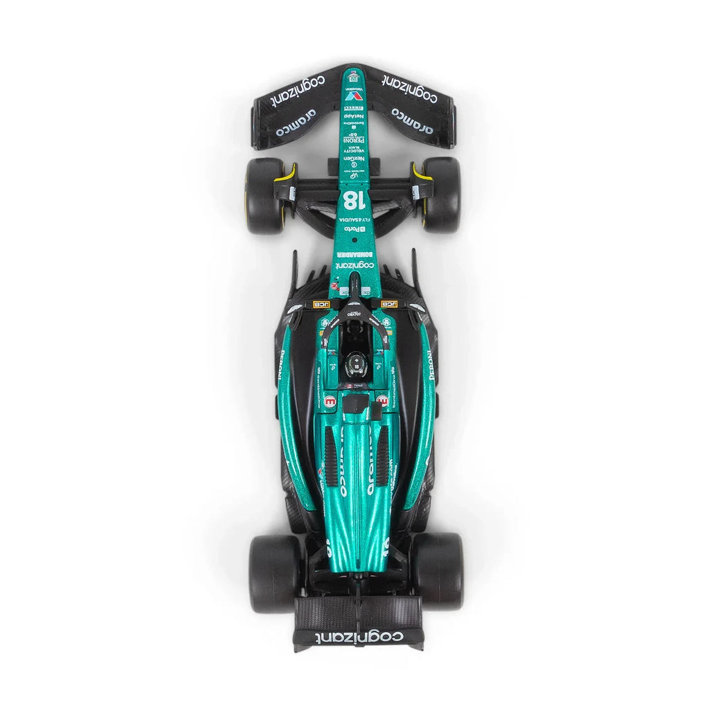 Burago 1:43 Aston Martin Cognizant Aramco F1 Team AMR23 No.18 Stroll #18-38091S