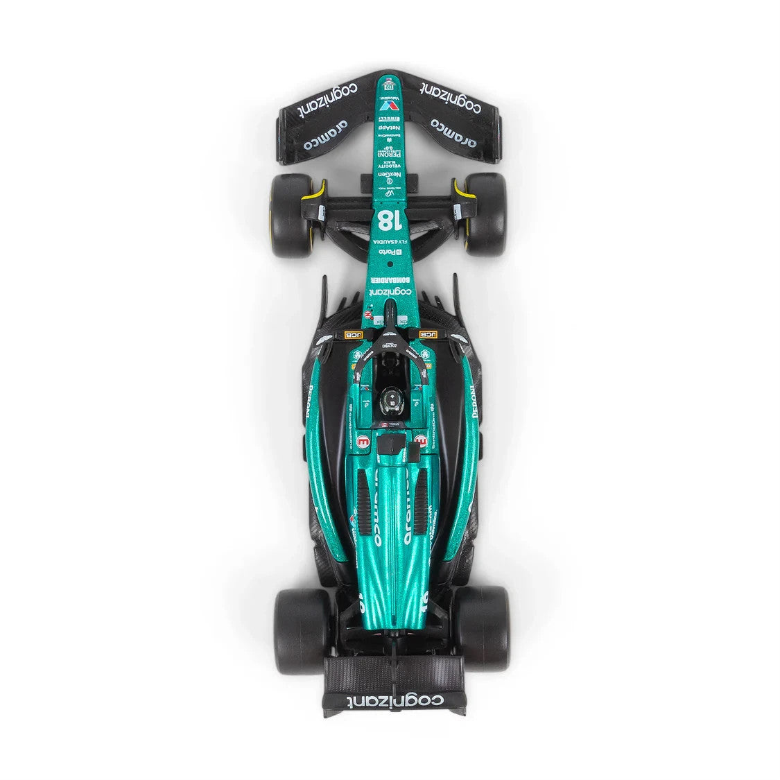 Burago 1:43 Aston Martin Cognizant Aramco F1 Team AMR23 No.18 Stroll #18-38091S