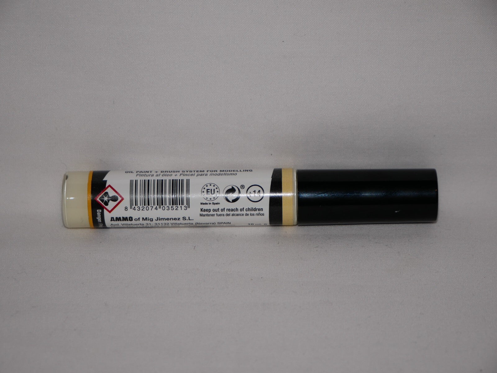 Ammo By Mig Jimenez Yellow Bone Oilbrusher With Fine Brush Applicator A.MIG-3521