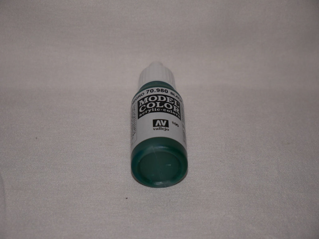 Vallejo Model Color Black Green Acrylic 17ml/0.57 fl oz Dropper Bottle - 70.980