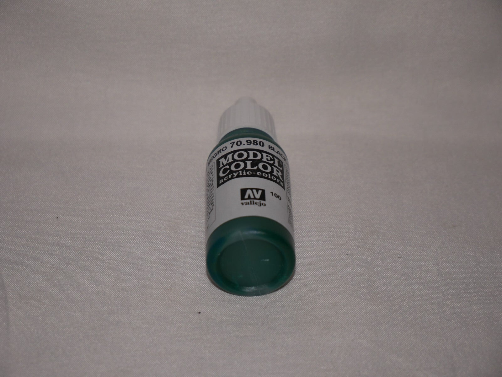 Vallejo Model Color Black Green Acrylic 17ml/0.57 fl oz Dropper Bottle - 70.980
