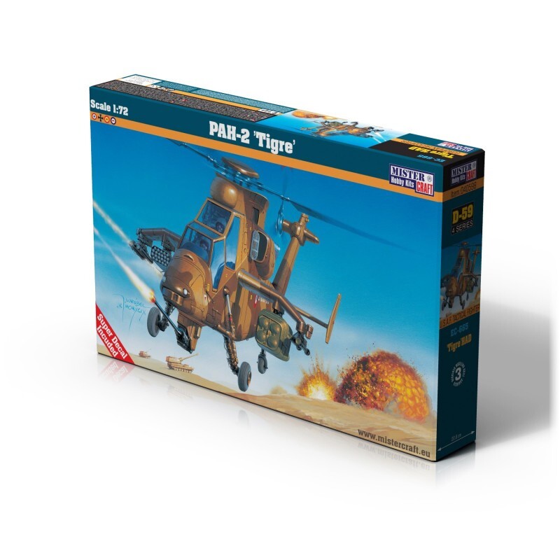 MisterCraft Hobby Kits 1:72 Scale (D-60) EC-665 'Tigre' Attack Helicopter 040604
