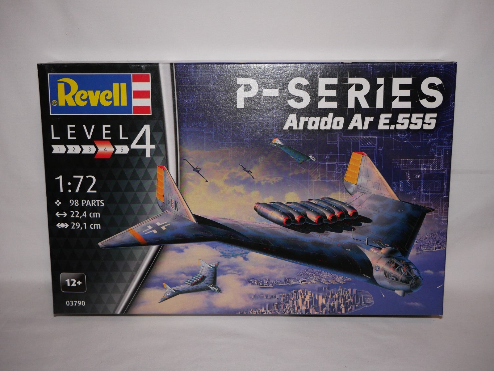 Revell 1:72 WW2 P-Series Arado Ar E.555 Model Aircraft Kit Skill Level 4 - 03790