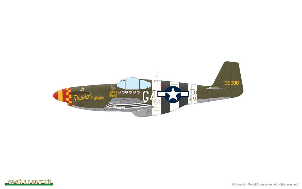 Eduard 1:48 Overlord D-Day P-51B Mustangs Limited Edition Dual Combo Set - 11181