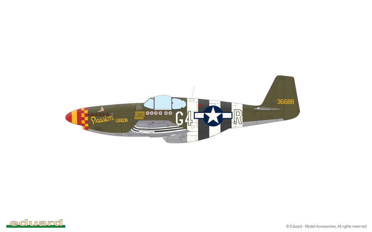 Eduard 1:48 Overlord D-Day P-51B Mustangs Limited Edition Dual Combo Set - 11181