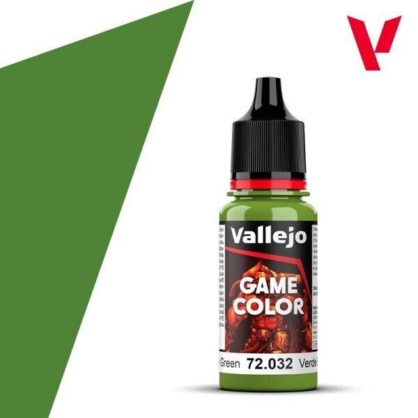 Vallejo Game Color Acrylics Scorpy Green 18ml/0.6 fl oz Dropper Bottle - 72.032