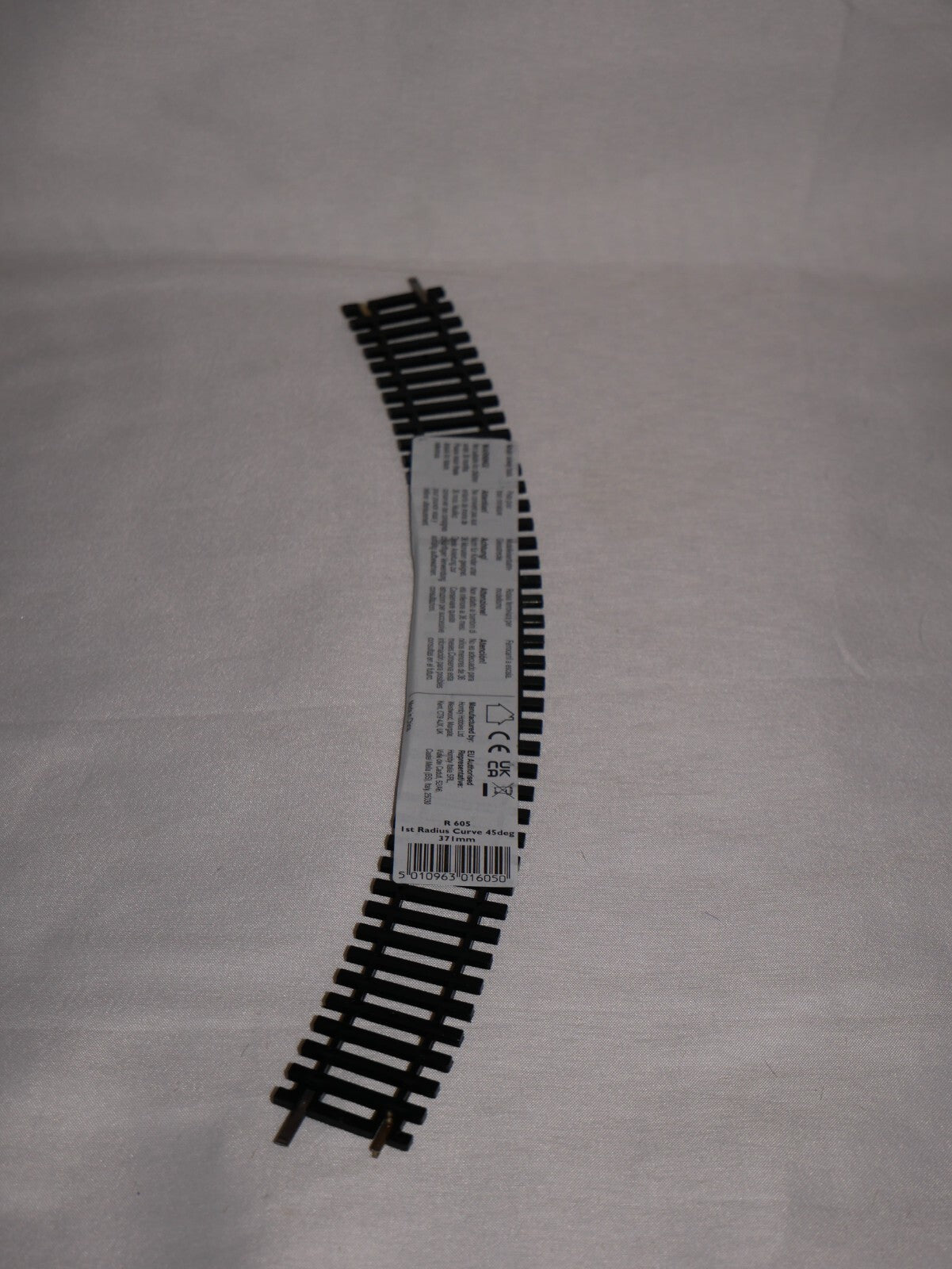 Hornby 1:76 Model Railway Track Single Piece 1st Double 45deg Radius Curve R605
