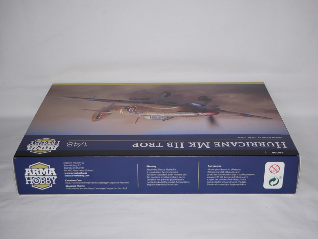 Arma Hobby 1:48 Scale RAF Hawker Hurricane Mk.IIb Trop Model Aircraft Kit - 40008