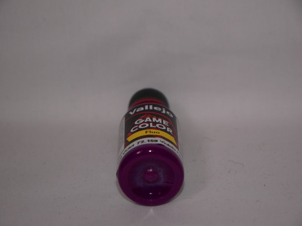 Vallejo Game Color Acrylic Range Fluorescent Violet 18ml Dropper Bottle - 72.159
