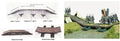 Renedra Limited Generic Scenery & Bases 1/56 Scale Wooden Pontoon Bridge RNPON1
