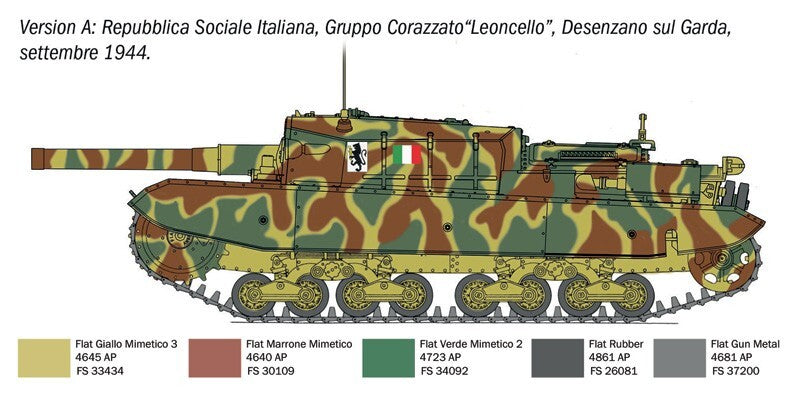 Italeri 1:35 Scale Semovente M43 da 105/25 Bassotto Model Skill Level 4 - 6751