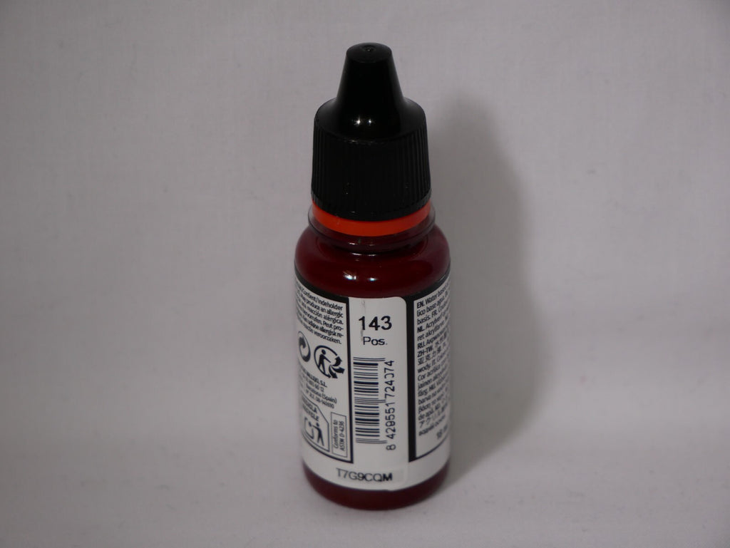 Vallejo Xpress Color Acrylics Velvet Red 18ml/0.6 fl oz Dropper Bottle - 72.407