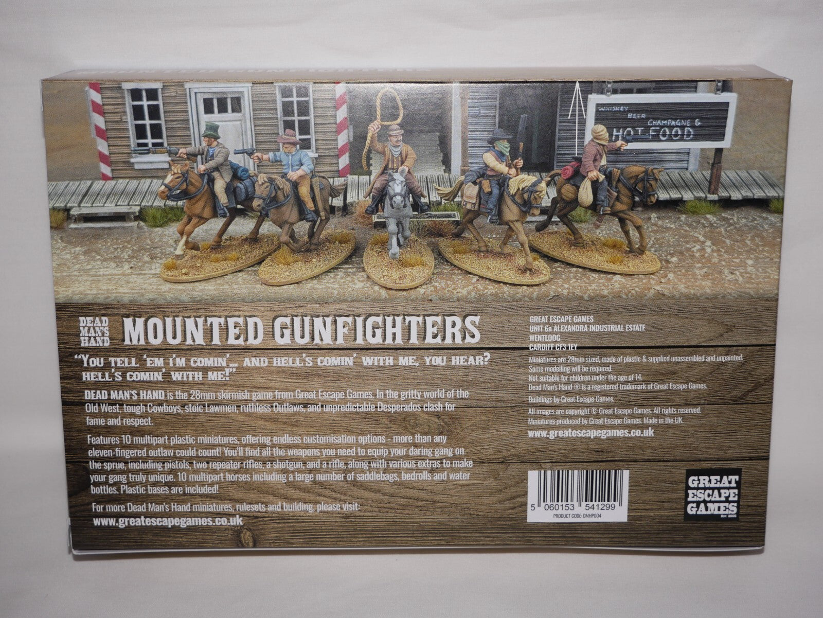 Great Escape Games Dead Mans Hand 28mm Hard Plastic Mounted Gunfighters - DMHP004