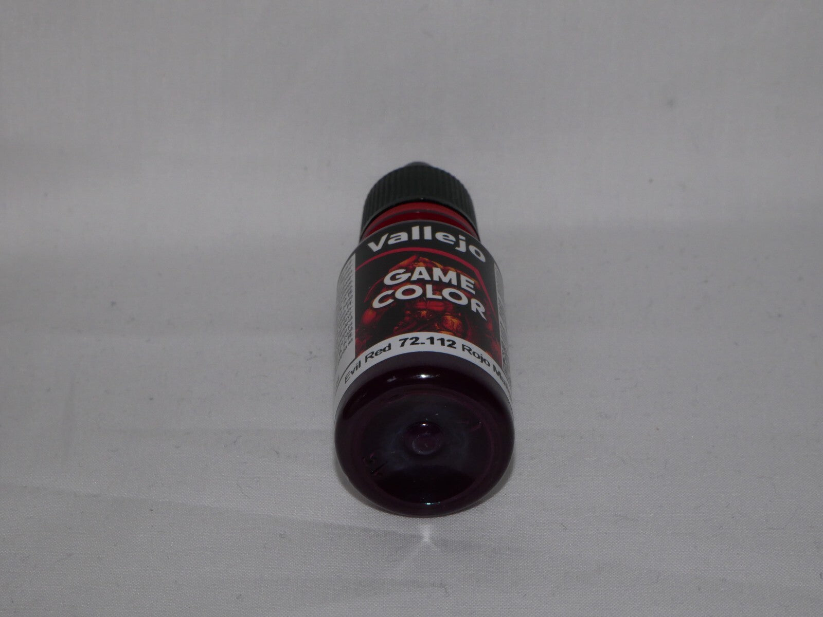 Vallejo Game Color Acrylic Paints Evil Red 18ml/0.6 fl oz Dropper Bottle  72.112