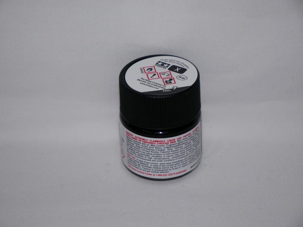 Tamiya Color Acrylic Modeling Paint Mini X-1 Black 10ml (1/3oz) Glass Jar 81501