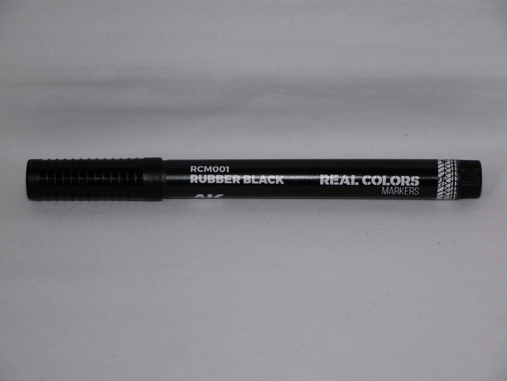 AK Interactive Real Colors Acrylic Fast Dry Paint Marker Pen Rubber Black RCM001