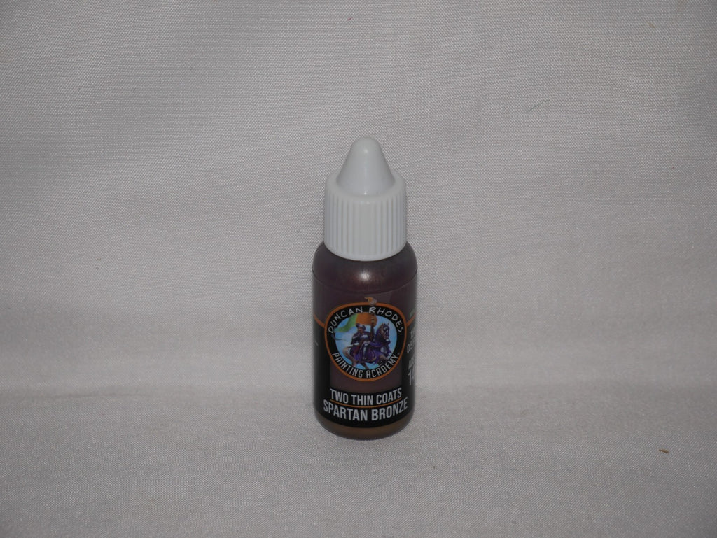 Duncan Rhodes Painting Academy Two Thin Coats Spartan Bronze 15ml Dropper 10043
