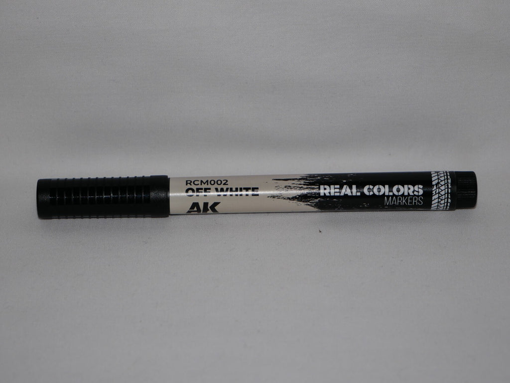 AK Interactive Real Colors Acrylic Fast Dry Paint Marker Pens Off White - RCM002