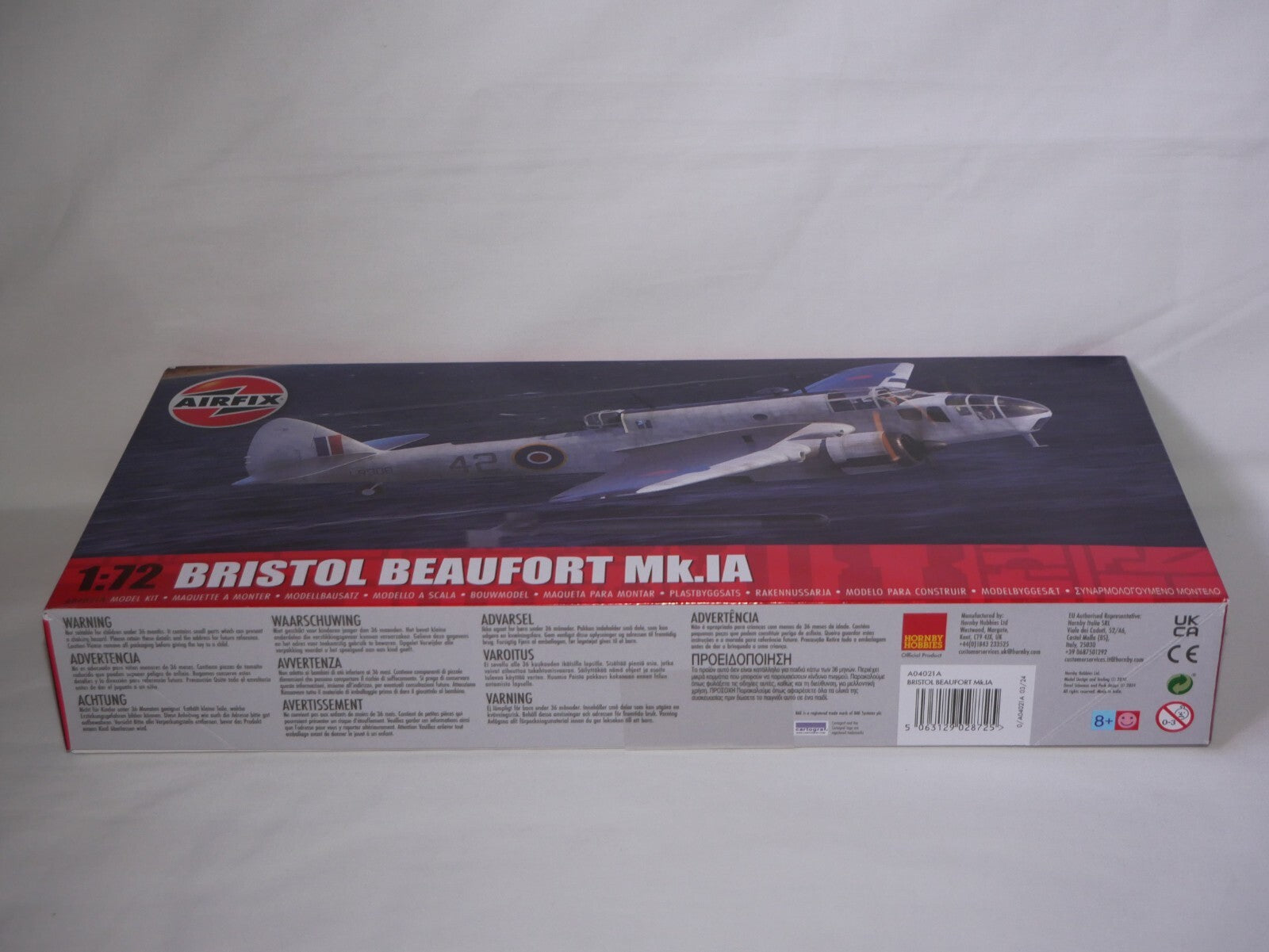 Airfix 1:72 Scale Bristol Beaufort Mk.IA Model Plane Kit Skill Level 2 - A04021A