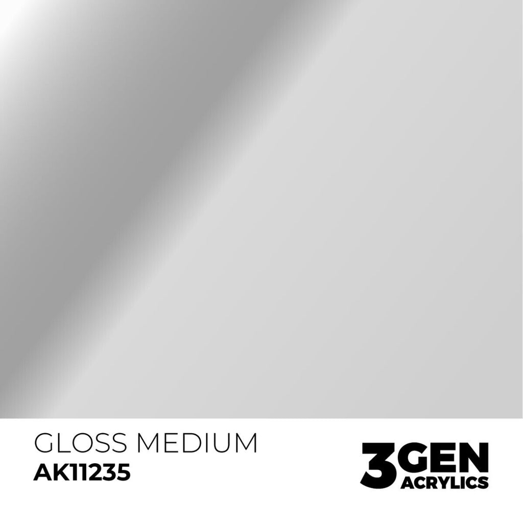 AK Interactive Auxiliary Products Range Gloss Medium 17ml Dropper Bottle AK11235
