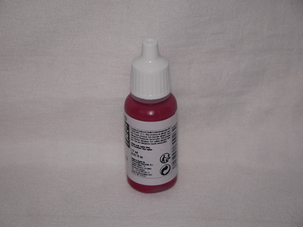 Vallejo Model Color Red Acrylic 17ml/0.57 fl oz Dropper Bottle - 70.926