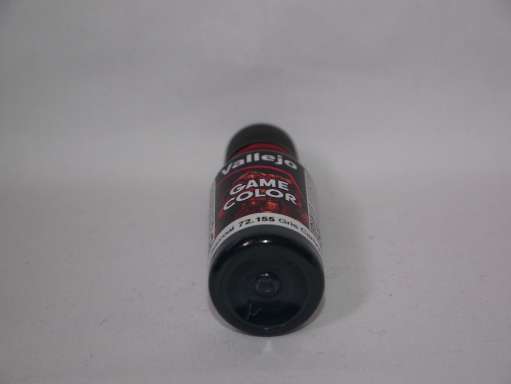 Vallejo Game Color Acrylic Range Charcoal 18ml/0.6 fl oz Dropper Bottle - 72.155