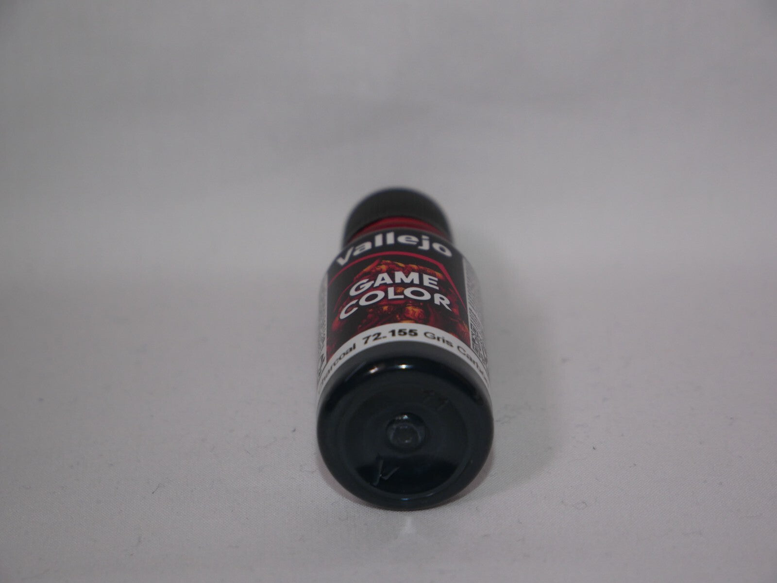 Vallejo Game Color Acrylic Range Charcoal 18ml/0.6 fl oz Dropper Bottle - 72.155