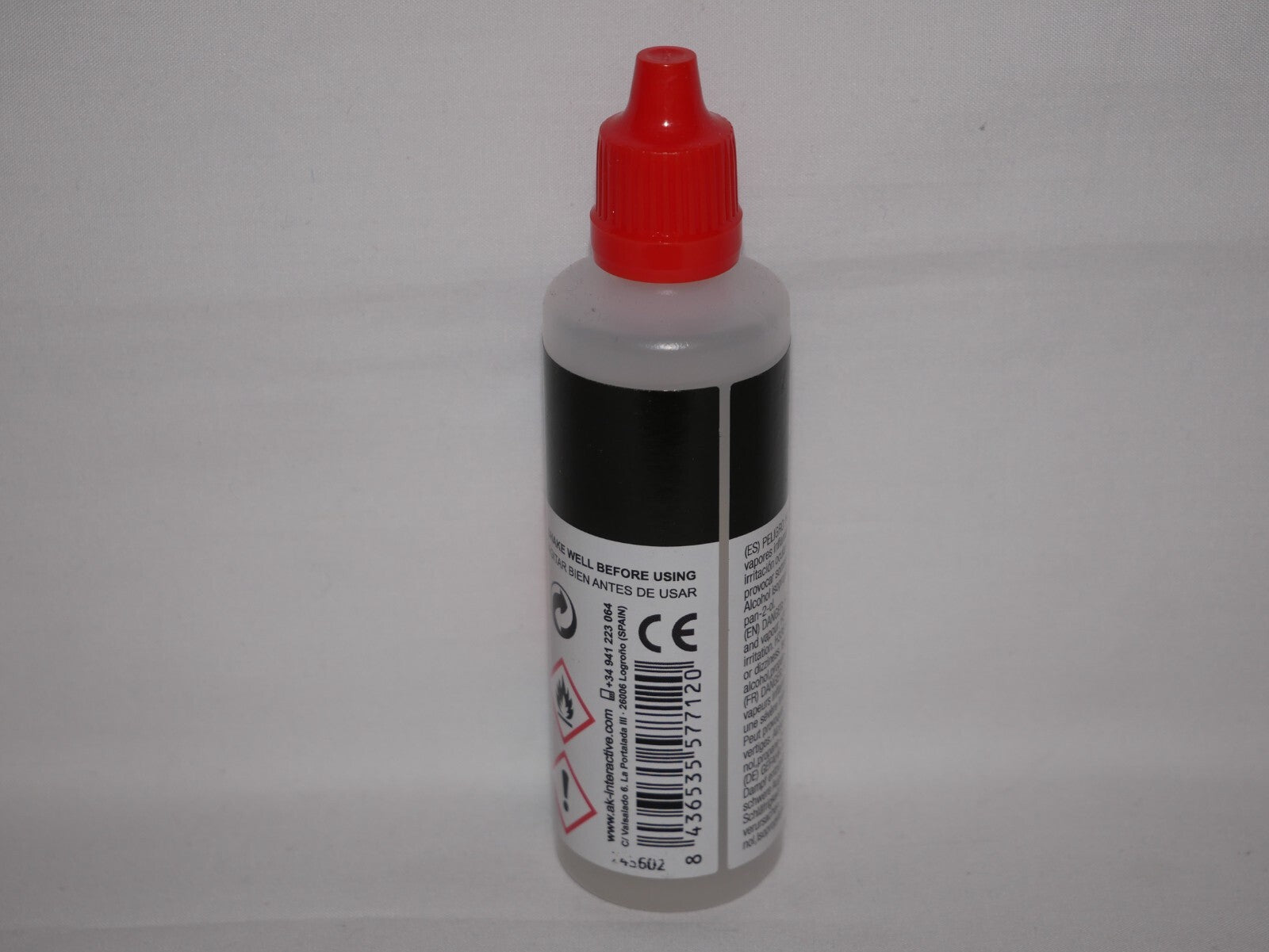 AK Interactive New Formula High Quality Acrylic Paint Thinner 60ml Bottle AK712