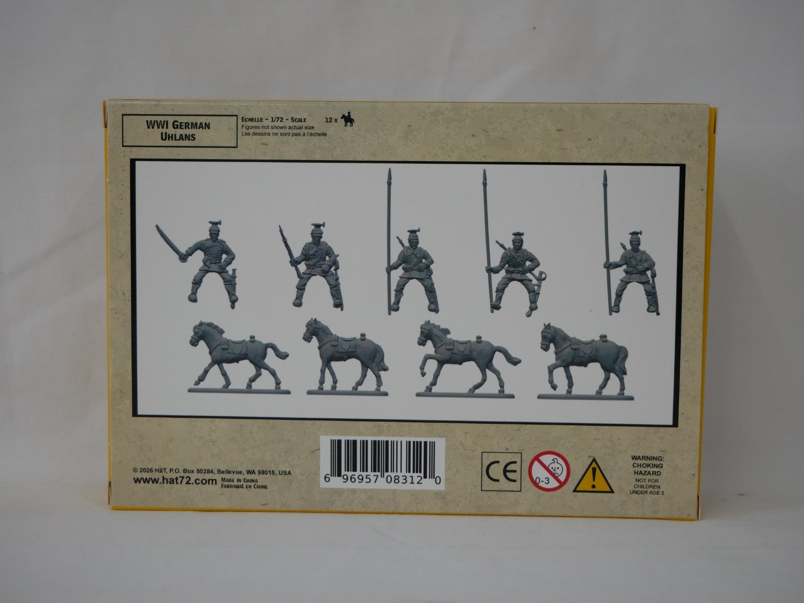 Hat Industrie 1:72 Scale World War 1 (WW1) German Uhlans Plastic Models - 8312