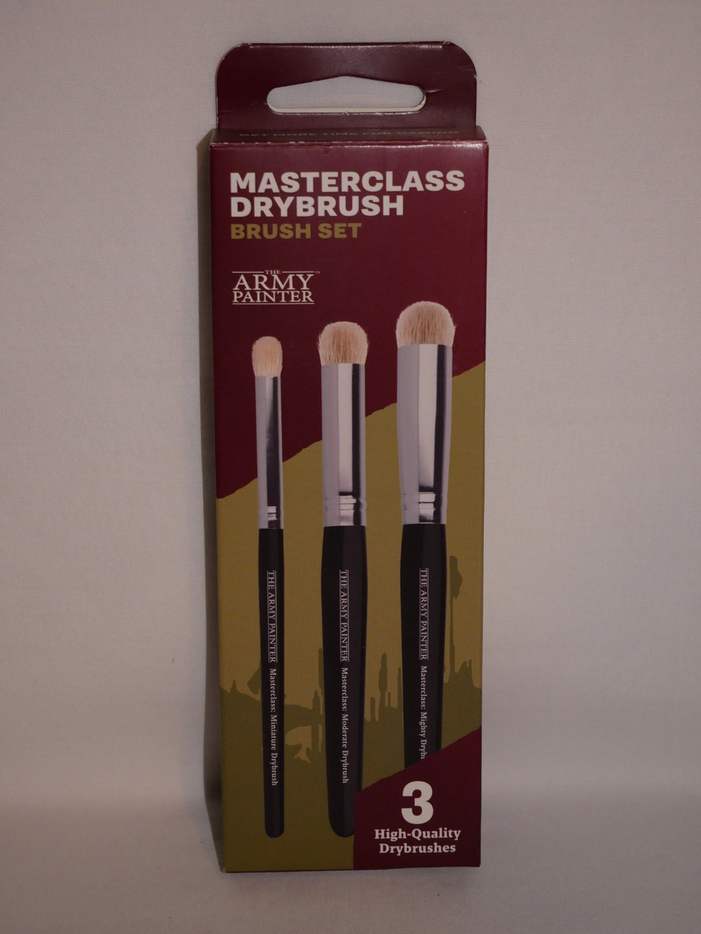 The Army Painter Masterclass 3 Piece Drybrush Set For Miniature Painting TL5065