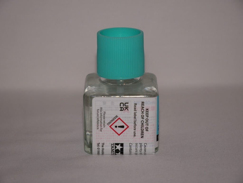 Tamiya Extra Thin Polystyrene Cement Low Odour Version 40ml Glass Jar - 87236
