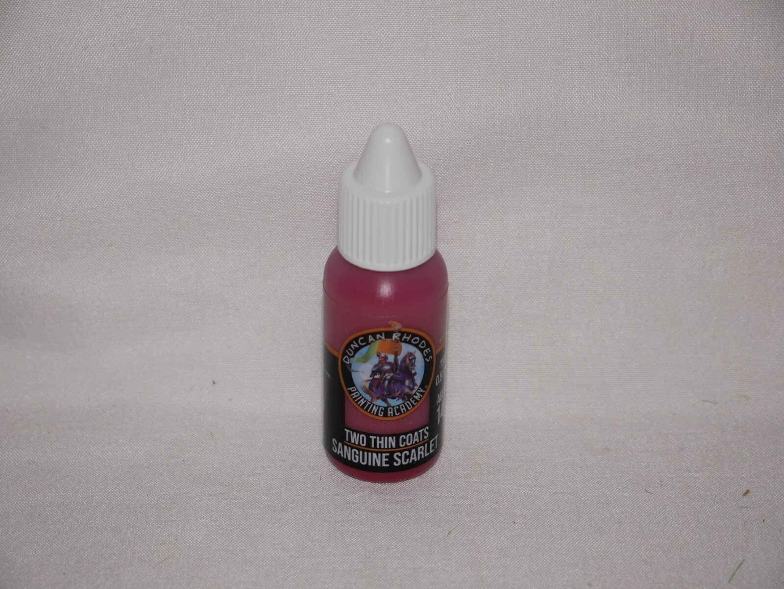 Duncan Rhodes Painting Academy Two Thin Coats Sanguine Scarlet 15ml Bottle 10002