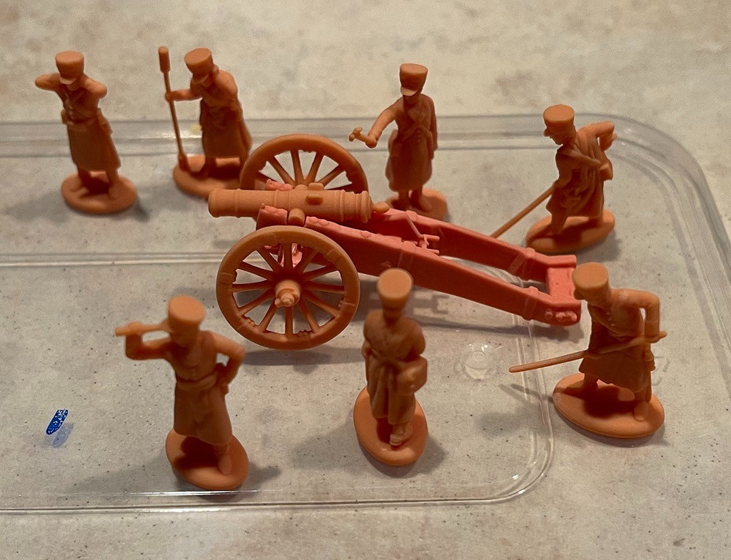 Hat Industrie 1:72 Scale 1805 Napoleonic Russian Foot Artillery With (1/2 pud) 20lb Unicorn Gun - 8361