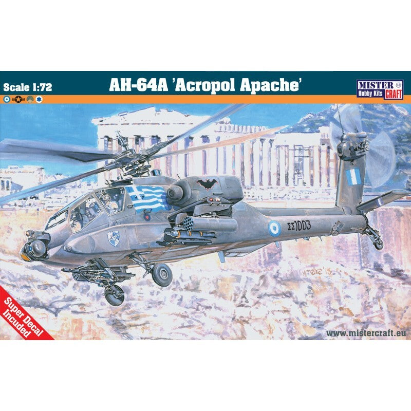 MisterCraft Hobby Kits 1:72 Scale (D-39) Boeing AH-64A 'Acropol Apache' - 040390