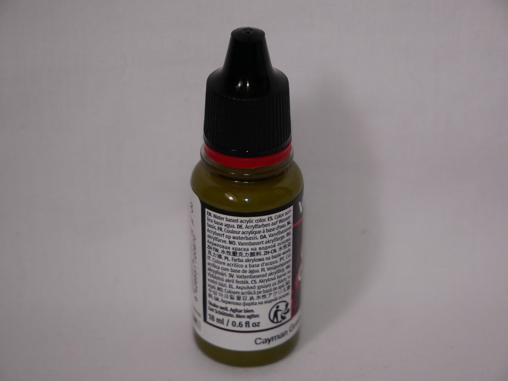 Vallejo Game Color Acrylics Cayman Green 18ml/0.6 fl oz Dropper Bottle - 72.067