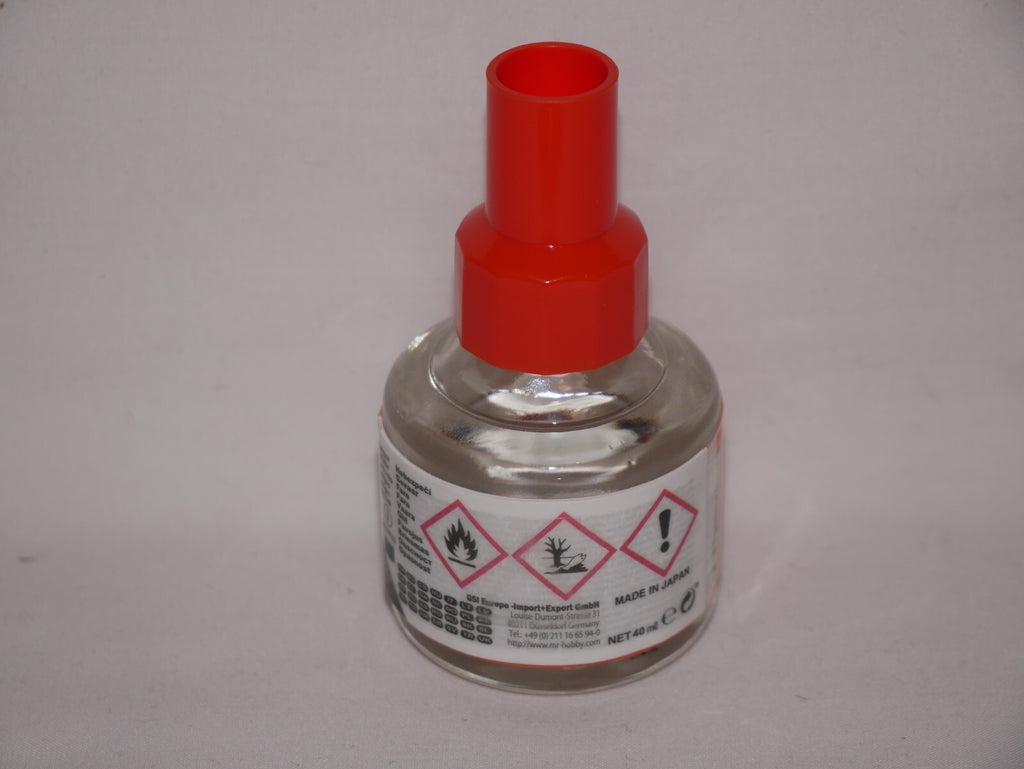 Mr Hobby Mr Retarder Mild Thinner Solvent 40ml Screw Top Glass Bottle - (T-105)