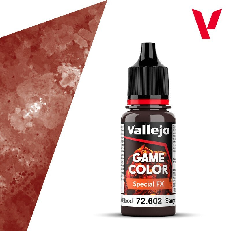 Vallejo Game Color Special FX Thick Blood 18ml/0.6 fl oz Dropper Bottle - 72.602