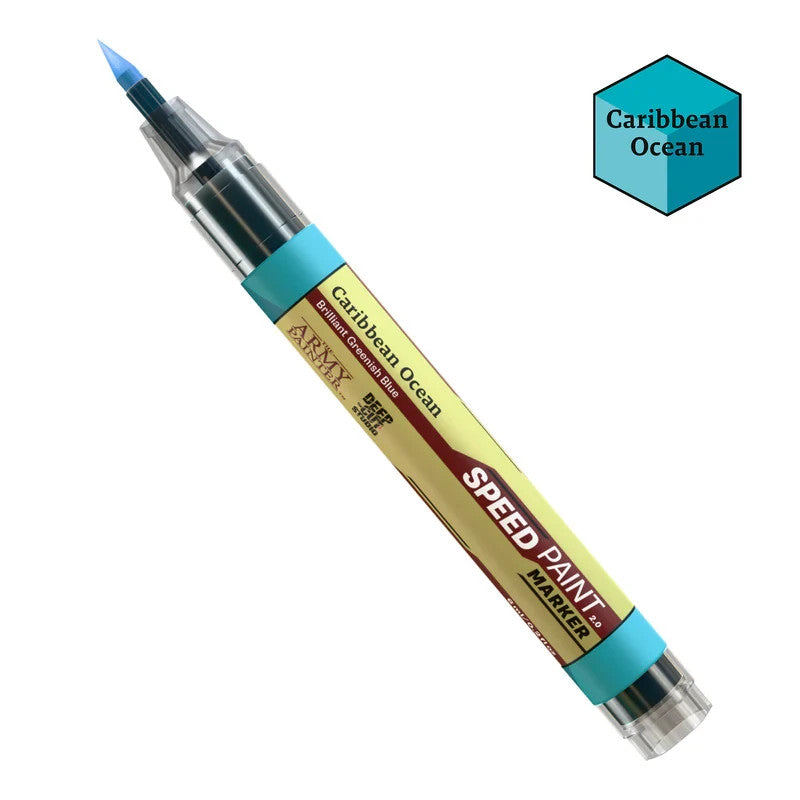 Army Painter Speedpaint 2.0 Felt Tip Tech Acrylic Marker Caribbean Ocean SM1040
