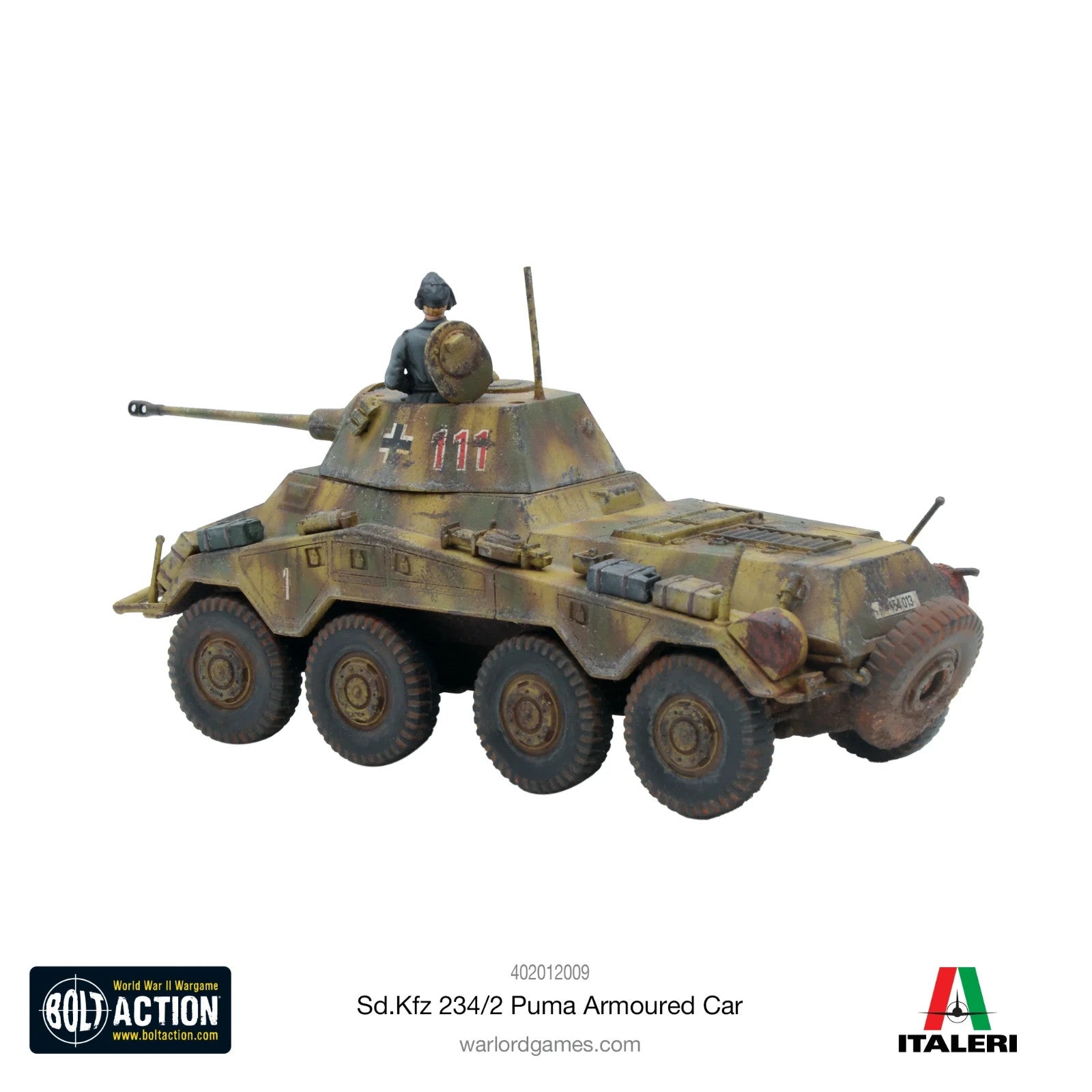 Warlord Games Bolt Action 1:56 Scale SD.KFZ 234/2 Puma Armoured Car - 402012009