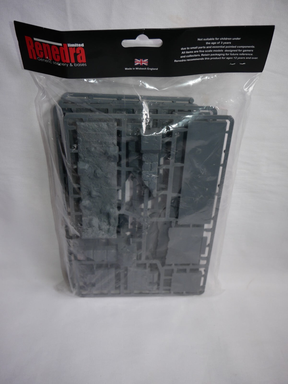 Renedra Ltd Generic Scenery & Bases 1/56th (28mm) Scale Breached Castle Wall