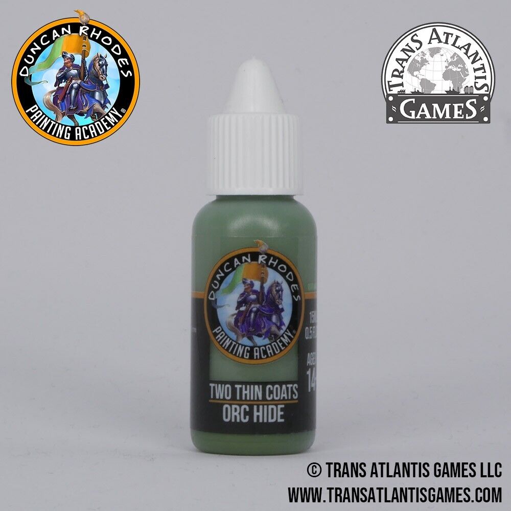 Duncan Rhodes Painting Academy Two Thin Coats Orc Hide 15ml Dropper Bottle 10073