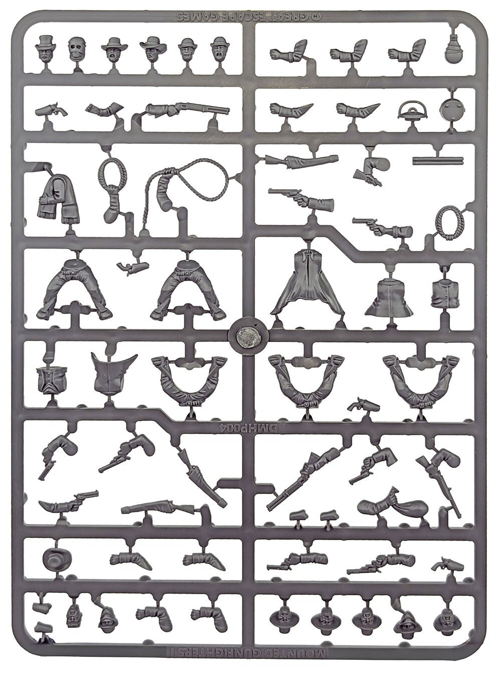 Great Escape Games Dead Mans Hand 28mm Hard Plastic Mounted Gunfighters - DMHP004