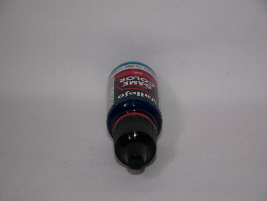 Vallejo Game Color Acrylic Inks Range Dark Turquoise 18ml Dropper Bottle 72.084
