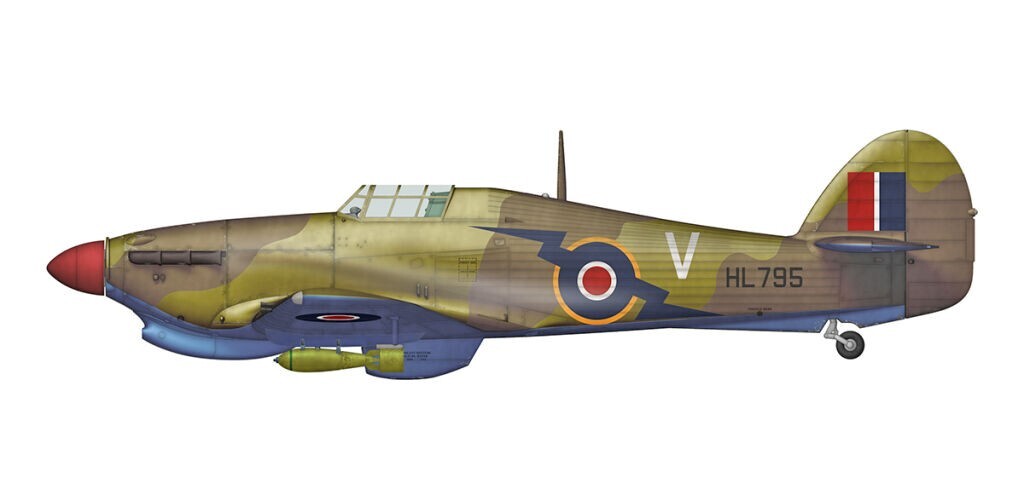 Arma Hobby 1:48 Scale RAF Hawker Hurricane Mk.IIb Trop Model Aircraft Kit - 40008