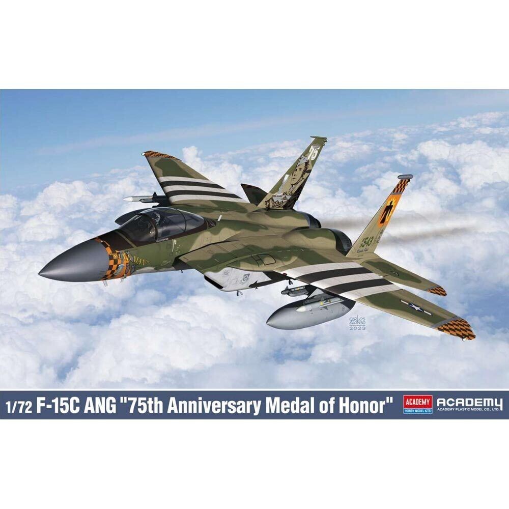 Academy 1:72 USAF F-15C ANG 75 Anniversary Medal of Honor Skill Level 4 - 12582