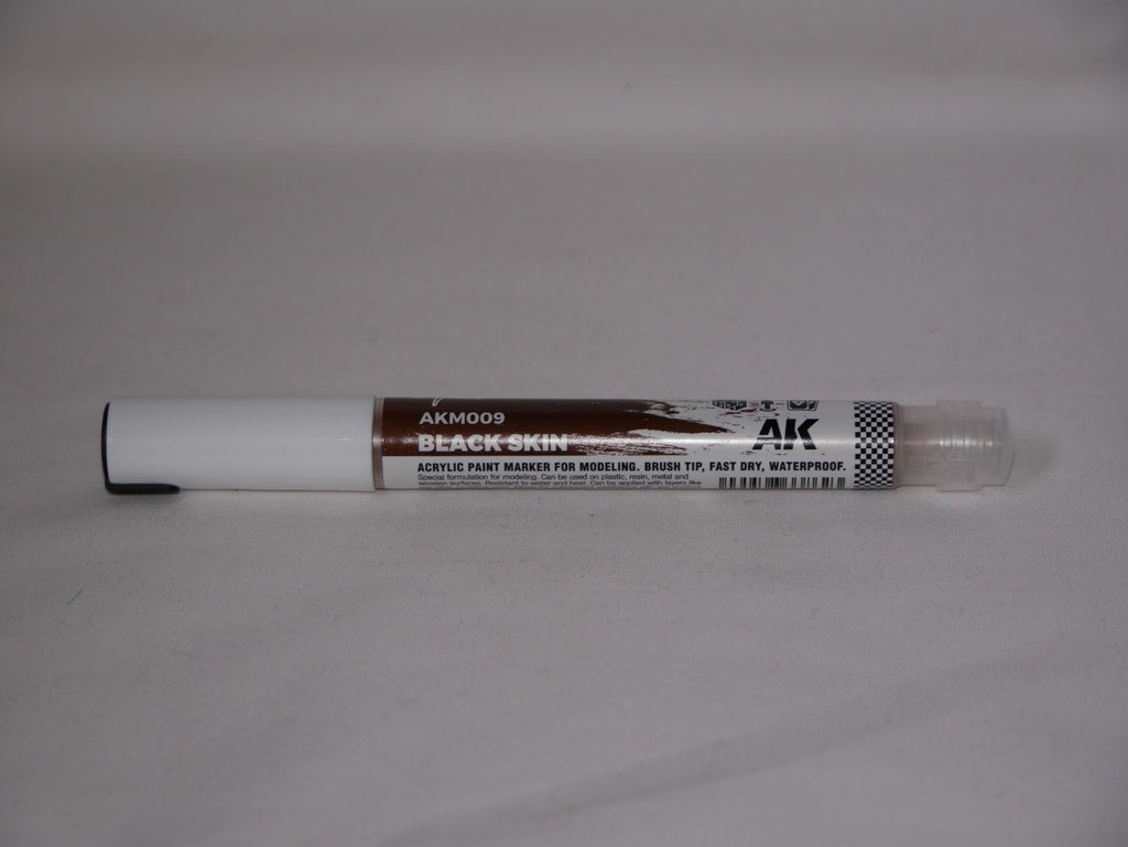 AK Interactive Acrylic Paint Playmarkers For Tabletop Games Black Skin - AKM009