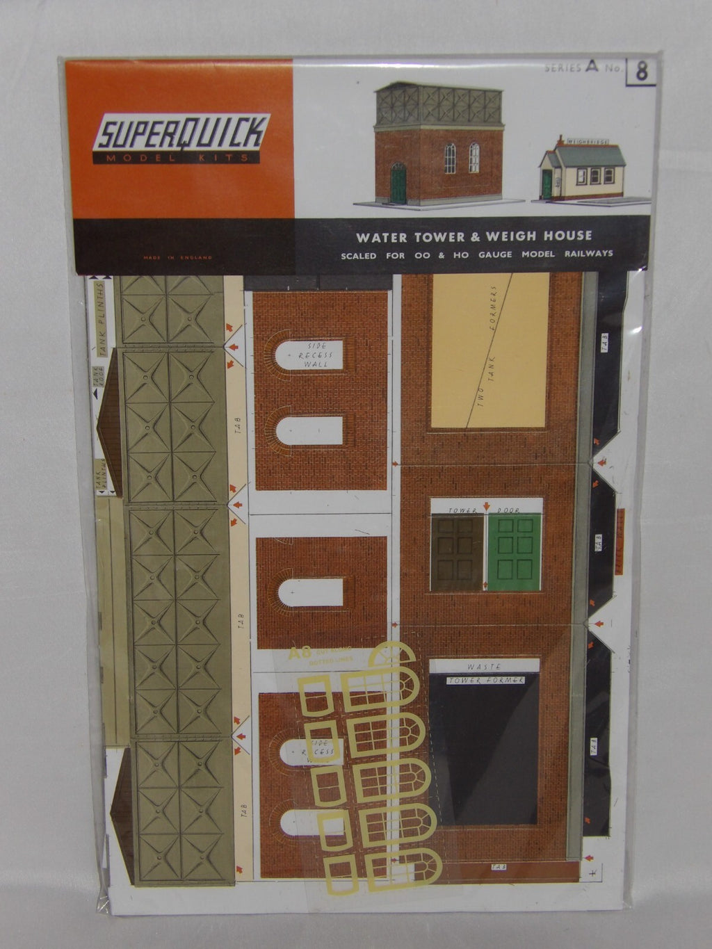 Superquick Kits 1:76 Scale Water Tower & Weigh House Scaled For OO & HO - SQA8
