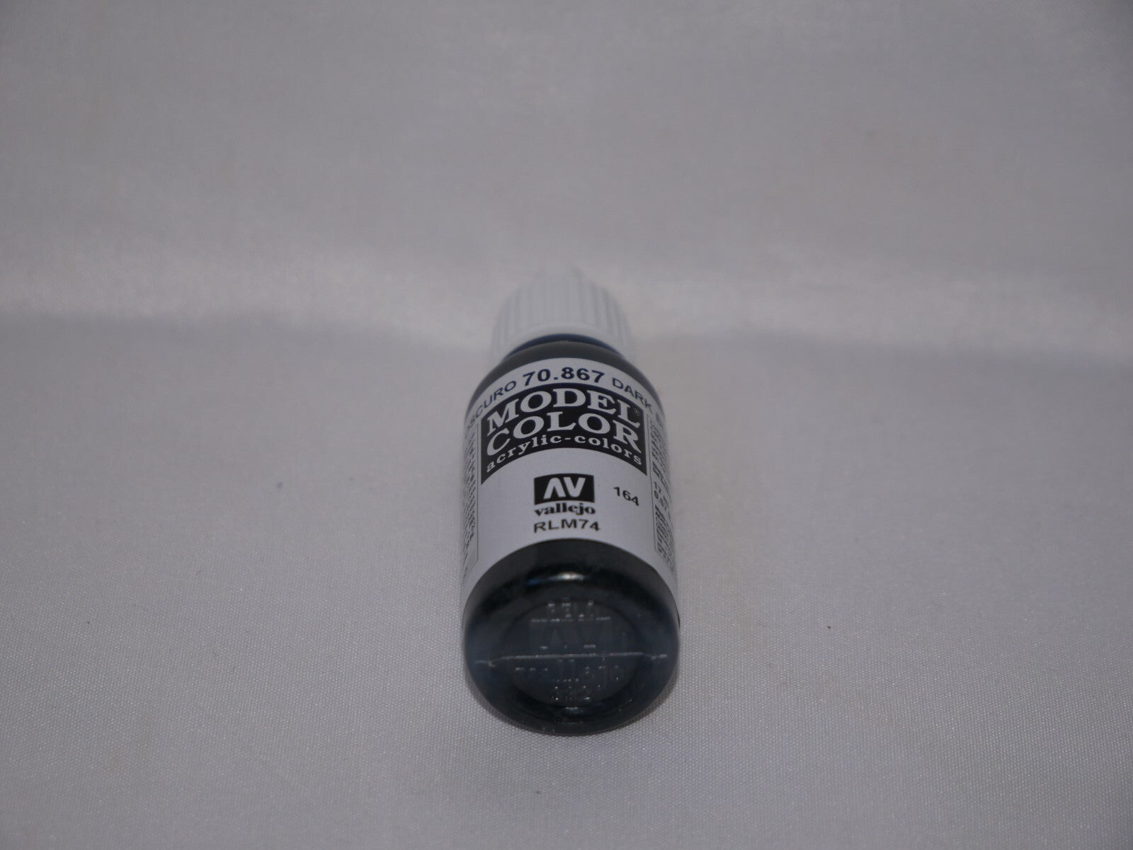 Vallejo Model Color Dark Blue Grey Acrylic 17ml/0.57 fl oz Dropper Bottle 70.867