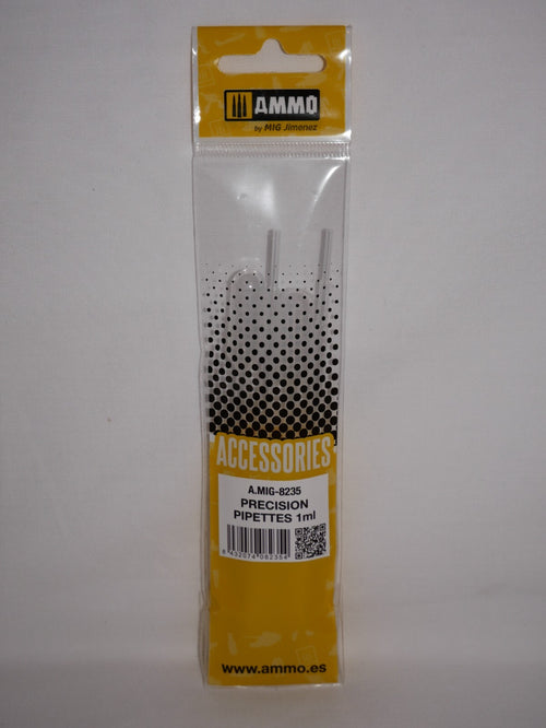 Ammo By Mig Jimenez 1mm Small Size Reusable Precision Pipettes 4 pcs A.MIG-8235